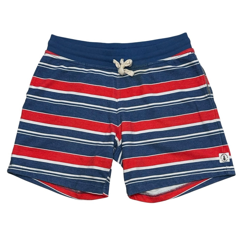 Chubbies Men's Size Medium Striped Lounge Shorts Fleece with Pockets 7" Inseam